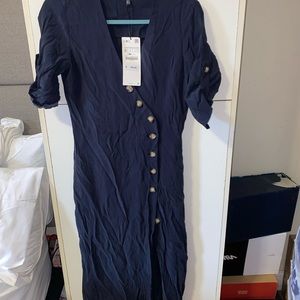 Zara dark blue dress S